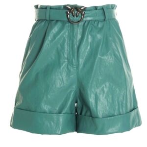 Pinko faux leather shorts.